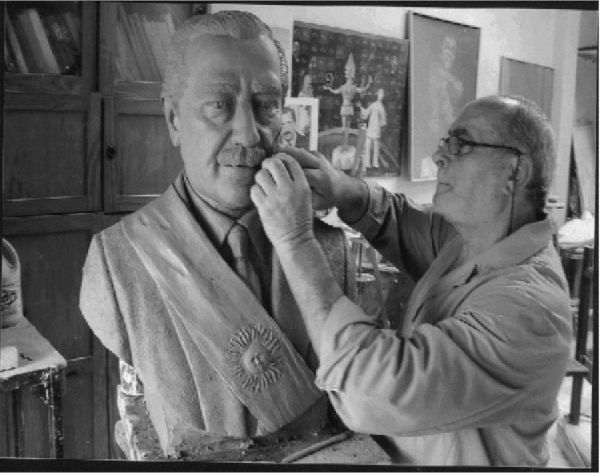 Falleció el escultor de Mataderos, Oreo Dal Porto 