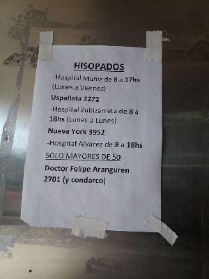 En solo tres hospitales porteÃ±os se pueden hisopar los enfermos de Covid 